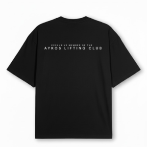Home aykos running club black heavyweight oversized tee (copia)