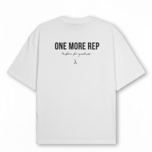 Home aykos one more rep heavyweight oversized tee